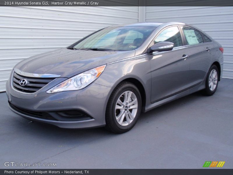 Harbor Gray Metallic / Gray 2014 Hyundai Sonata GLS