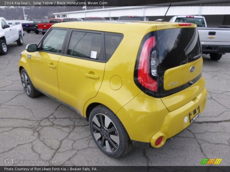 Solar Yellow / Black Honeycomb Woven Cloth 2014 Kia Soul !