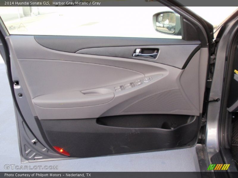 Harbor Gray Metallic / Gray 2014 Hyundai Sonata GLS
