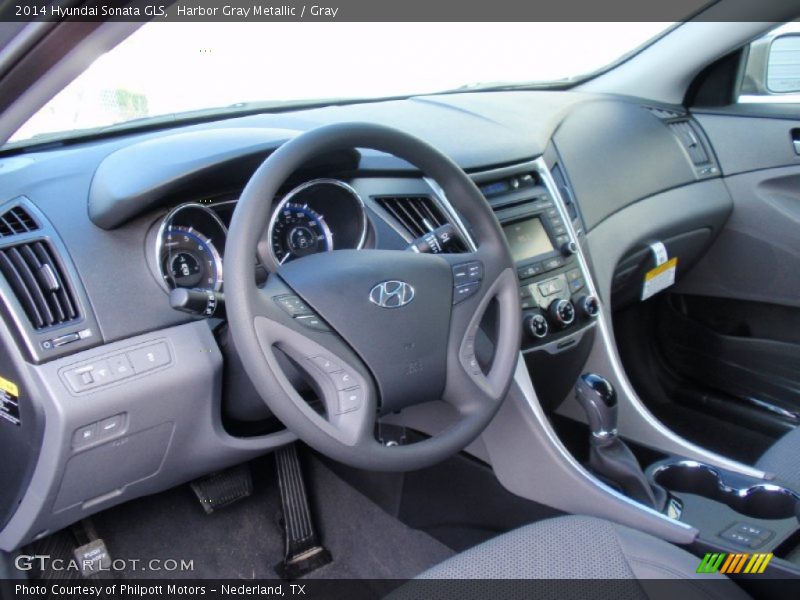 Harbor Gray Metallic / Gray 2014 Hyundai Sonata GLS