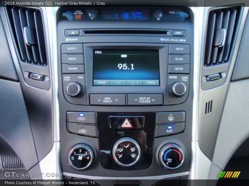 Harbor Gray Metallic / Gray 2014 Hyundai Sonata GLS