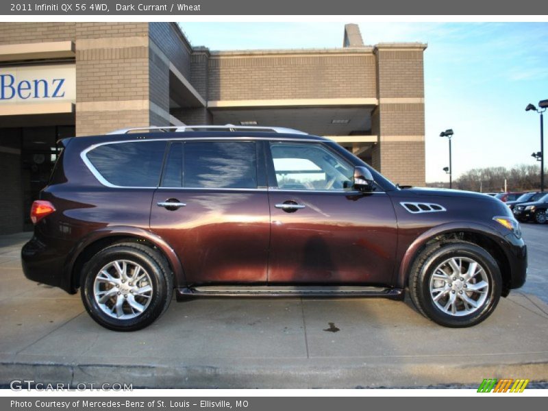 Dark Currant / Wheat 2011 Infiniti QX 56 4WD