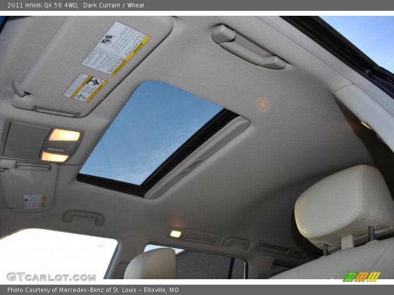 Dark Currant / Wheat 2011 Infiniti QX 56 4WD