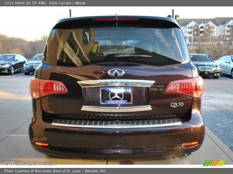 Dark Currant / Wheat 2011 Infiniti QX 56 4WD
