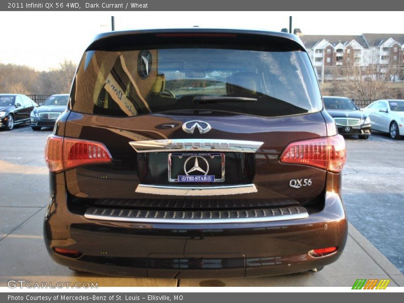 Dark Currant / Wheat 2011 Infiniti QX 56 4WD