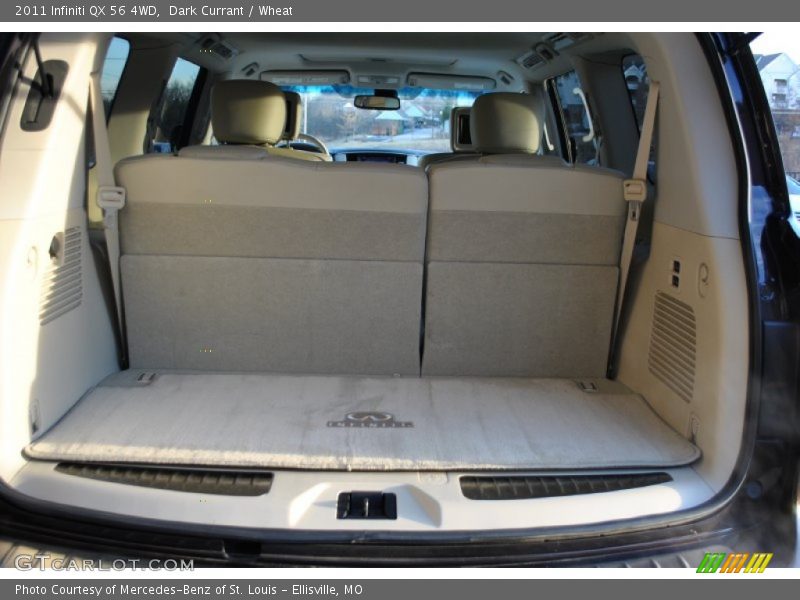 Dark Currant / Wheat 2011 Infiniti QX 56 4WD