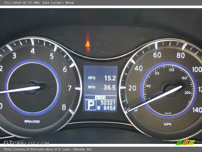 Dark Currant / Wheat 2011 Infiniti QX 56 4WD