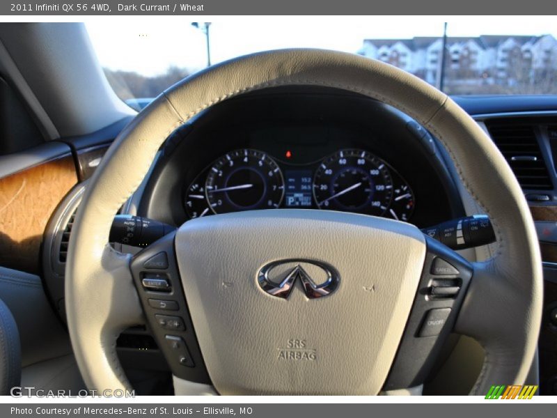 Dark Currant / Wheat 2011 Infiniti QX 56 4WD