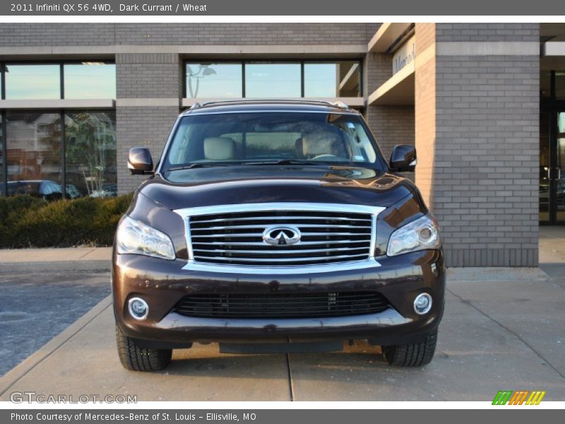 Dark Currant / Wheat 2011 Infiniti QX 56 4WD