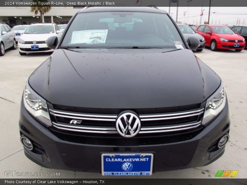 Deep Black Metallic / Black 2014 Volkswagen Tiguan R-Line