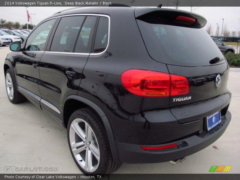 Deep Black Metallic / Black 2014 Volkswagen Tiguan R-Line
