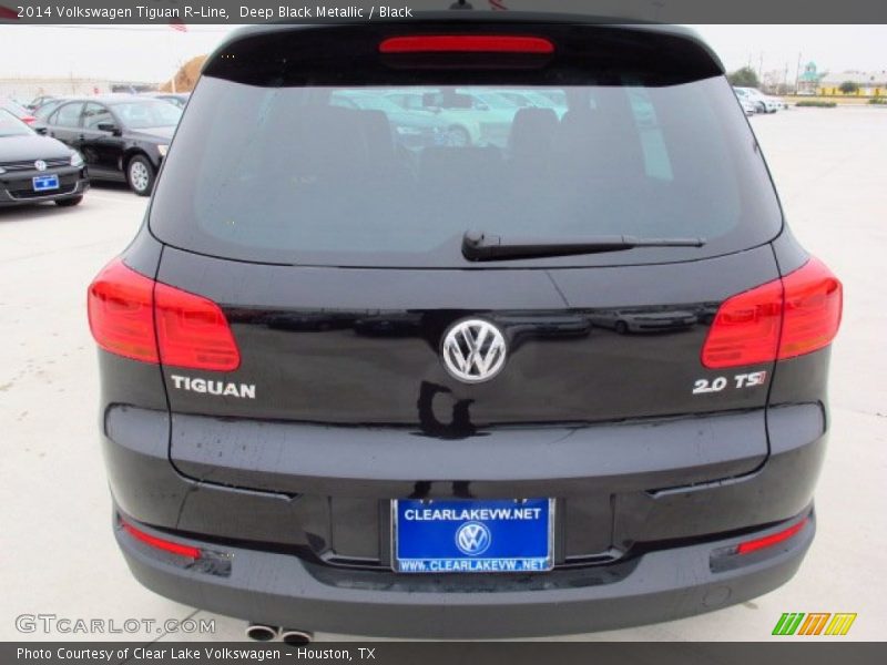 Deep Black Metallic / Black 2014 Volkswagen Tiguan R-Line