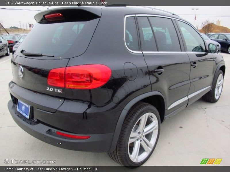 Deep Black Metallic / Black 2014 Volkswagen Tiguan R-Line