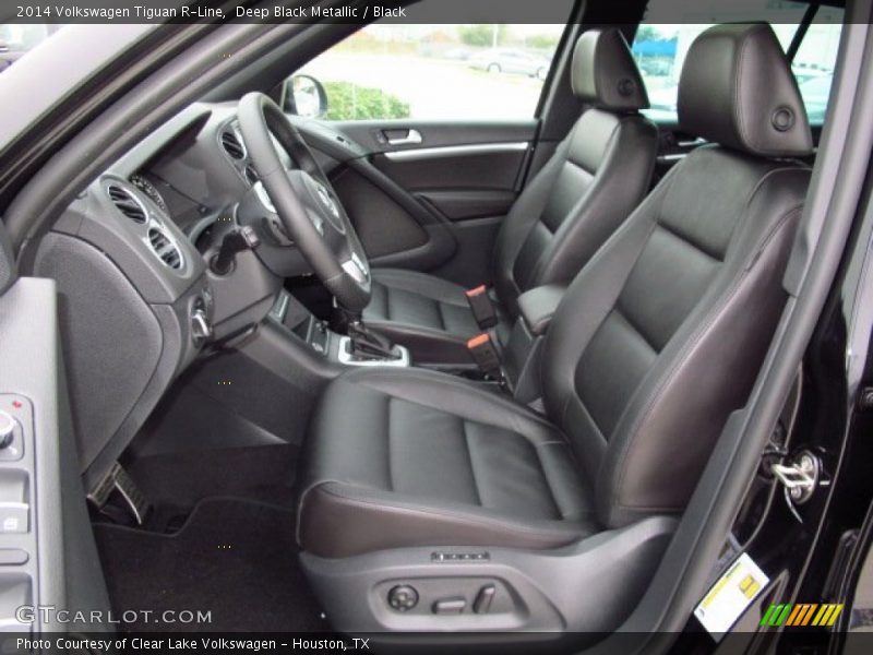 Deep Black Metallic / Black 2014 Volkswagen Tiguan R-Line