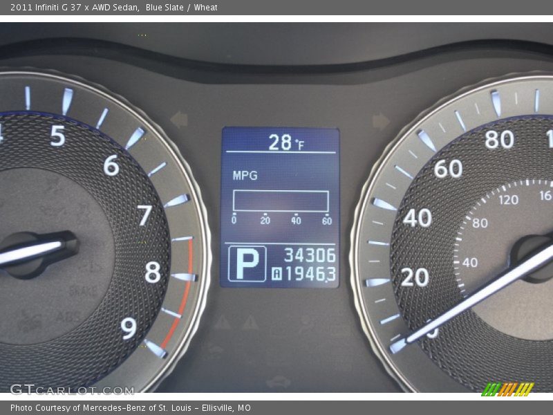 Blue Slate / Wheat 2011 Infiniti G 37 x AWD Sedan