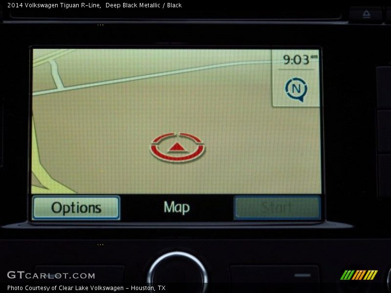 Deep Black Metallic / Black 2014 Volkswagen Tiguan R-Line