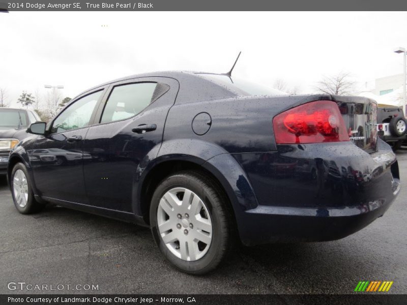 True Blue Pearl / Black 2014 Dodge Avenger SE