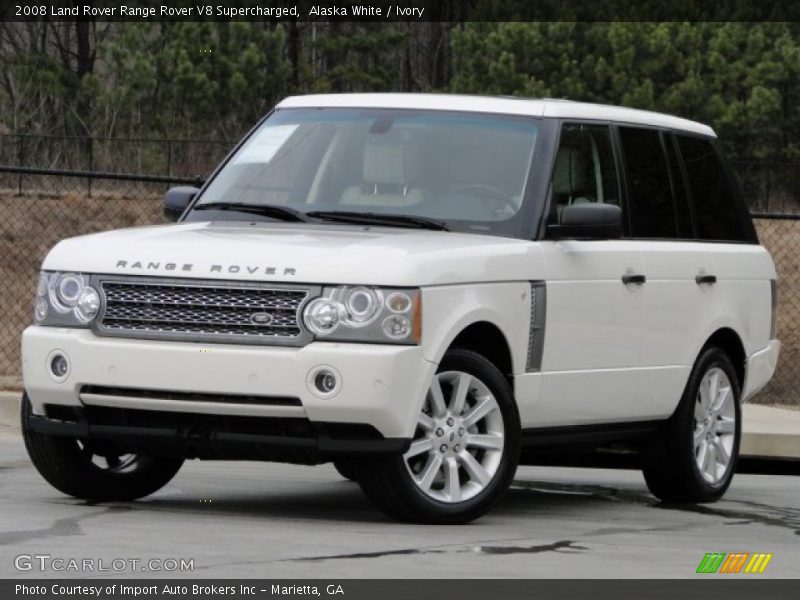 Alaska White / Ivory 2008 Land Rover Range Rover V8 Supercharged