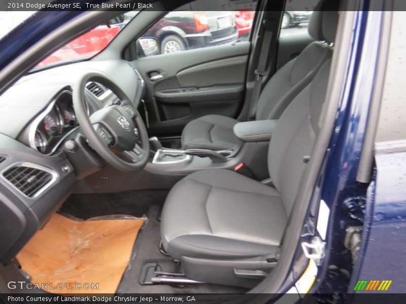 True Blue Pearl / Black 2014 Dodge Avenger SE
