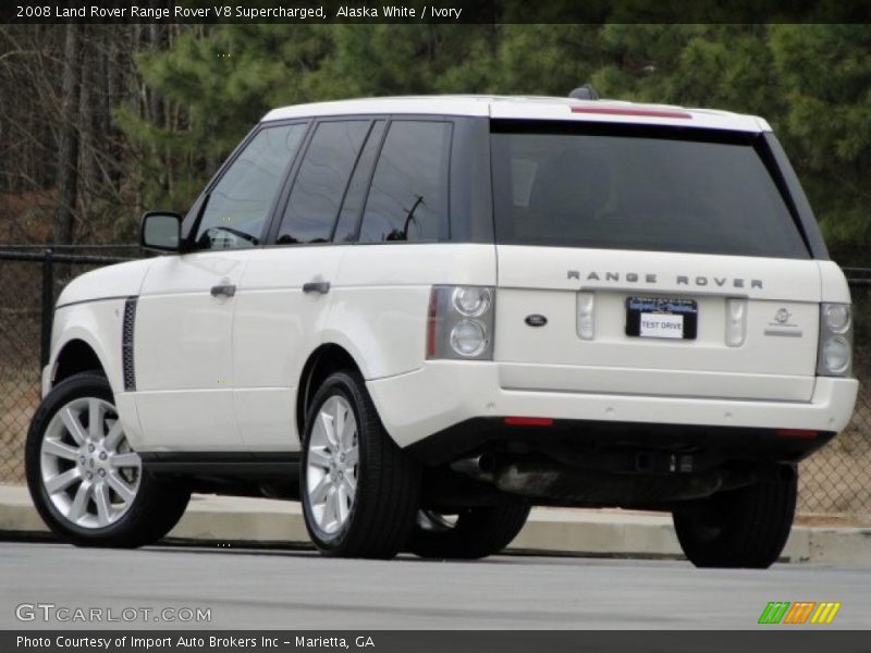 Alaska White / Ivory 2008 Land Rover Range Rover V8 Supercharged