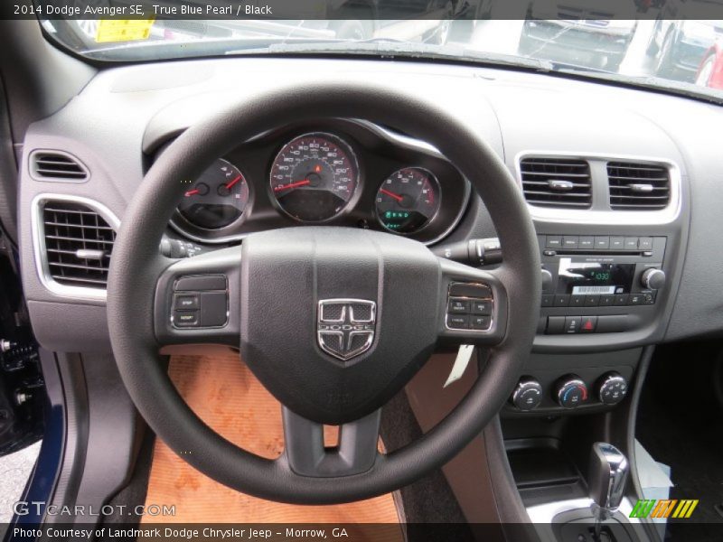 True Blue Pearl / Black 2014 Dodge Avenger SE