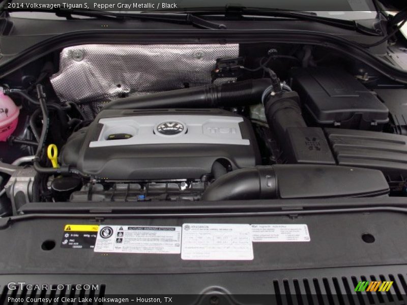 Pepper Gray Metallic / Black 2014 Volkswagen Tiguan S