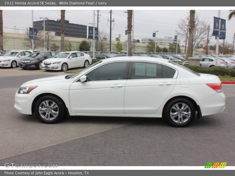 White Diamond Pearl / Ivory 2012 Honda Accord SE Sedan