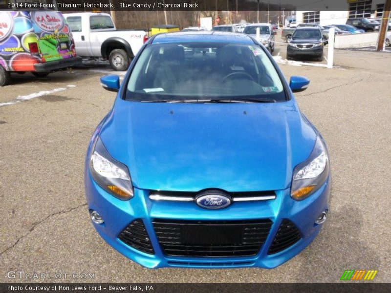 Blue Candy / Charcoal Black 2014 Ford Focus Titanium Hatchback