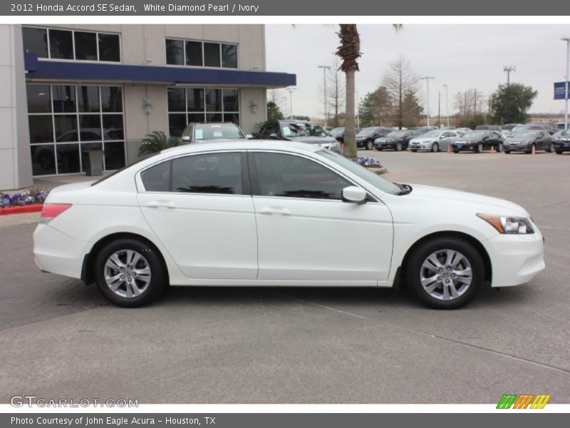 White Diamond Pearl / Ivory 2012 Honda Accord SE Sedan