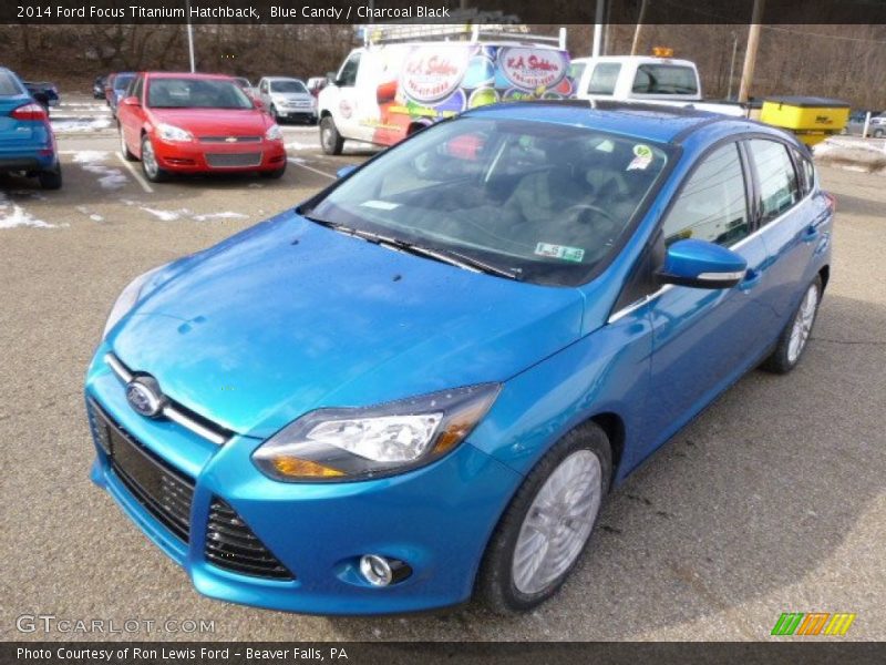 Blue Candy / Charcoal Black 2014 Ford Focus Titanium Hatchback