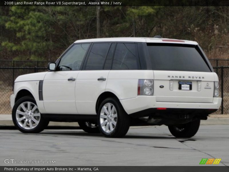 Alaska White / Ivory 2008 Land Rover Range Rover V8 Supercharged