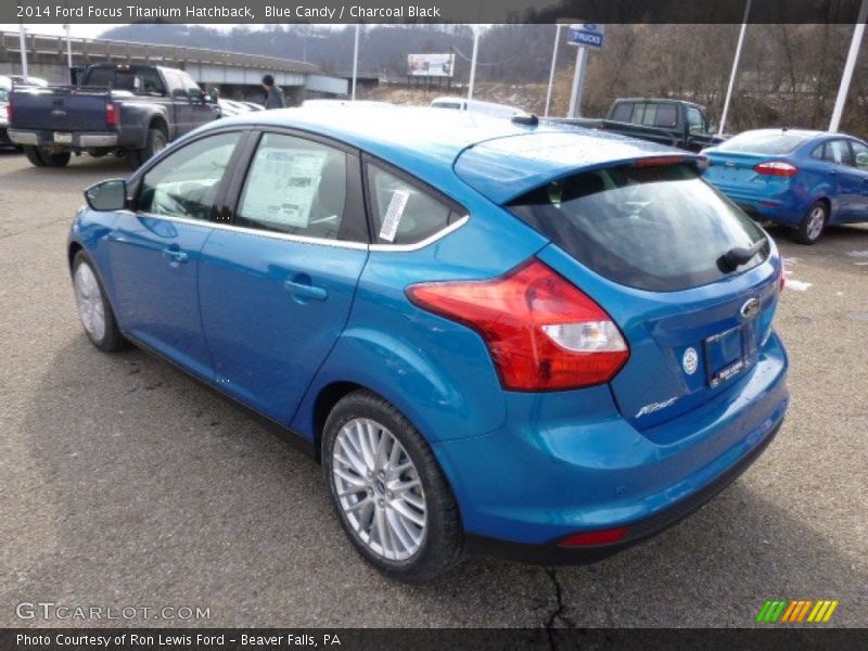 Blue Candy / Charcoal Black 2014 Ford Focus Titanium Hatchback