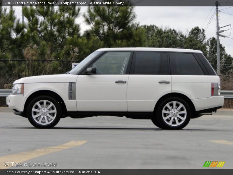  2008 Range Rover V8 Supercharged Alaska White