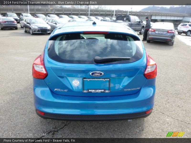 Blue Candy / Charcoal Black 2014 Ford Focus Titanium Hatchback