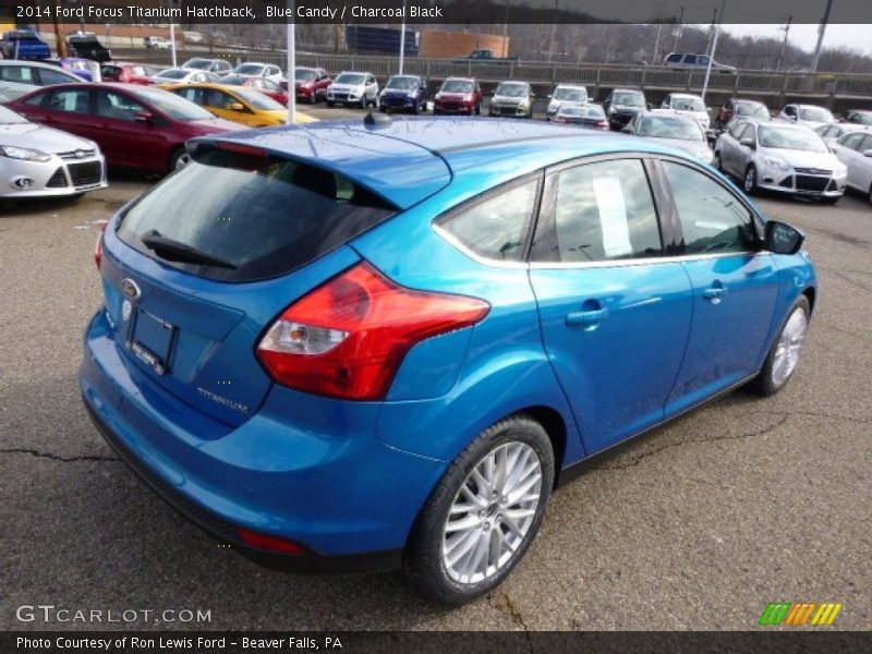 Blue Candy / Charcoal Black 2014 Ford Focus Titanium Hatchback