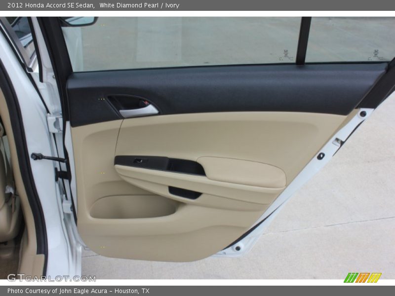White Diamond Pearl / Ivory 2012 Honda Accord SE Sedan