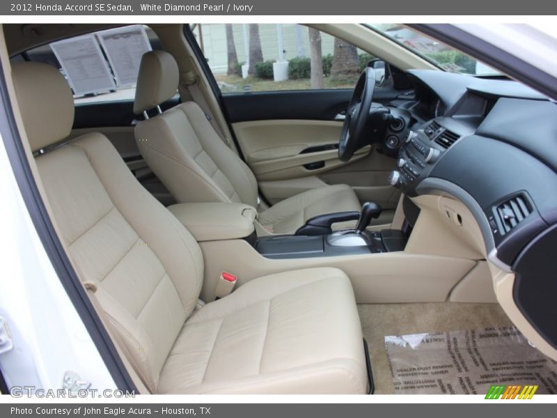 White Diamond Pearl / Ivory 2012 Honda Accord SE Sedan