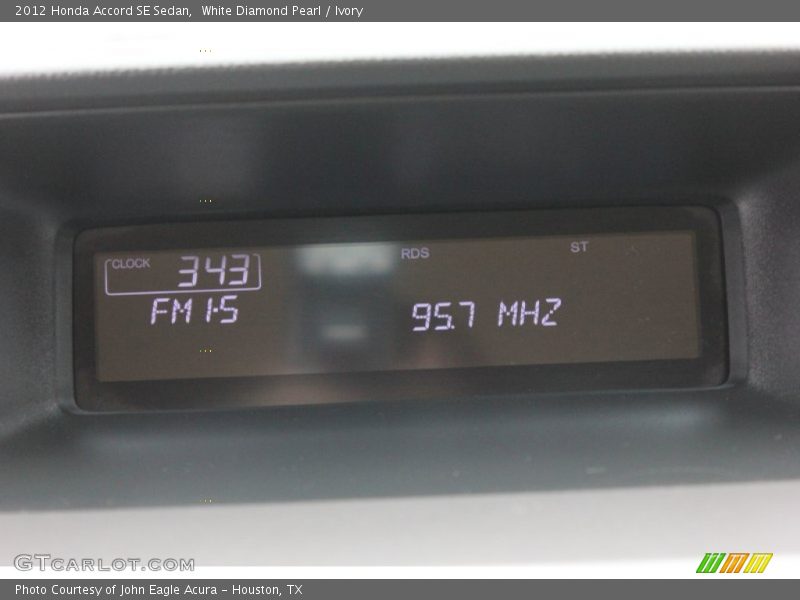 White Diamond Pearl / Ivory 2012 Honda Accord SE Sedan