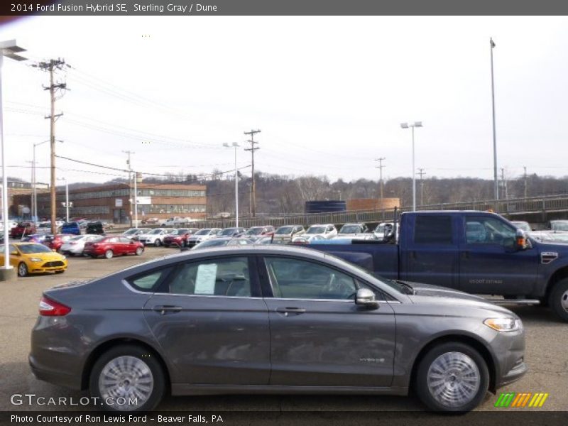 Sterling Gray / Dune 2014 Ford Fusion Hybrid SE