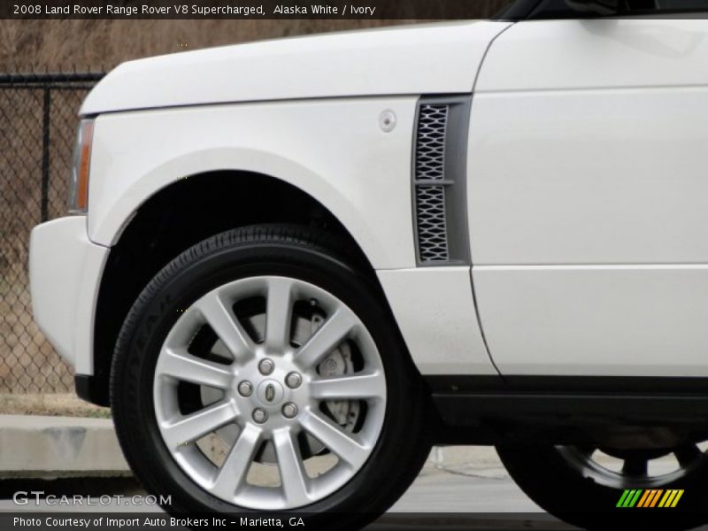 Alaska White / Ivory 2008 Land Rover Range Rover V8 Supercharged