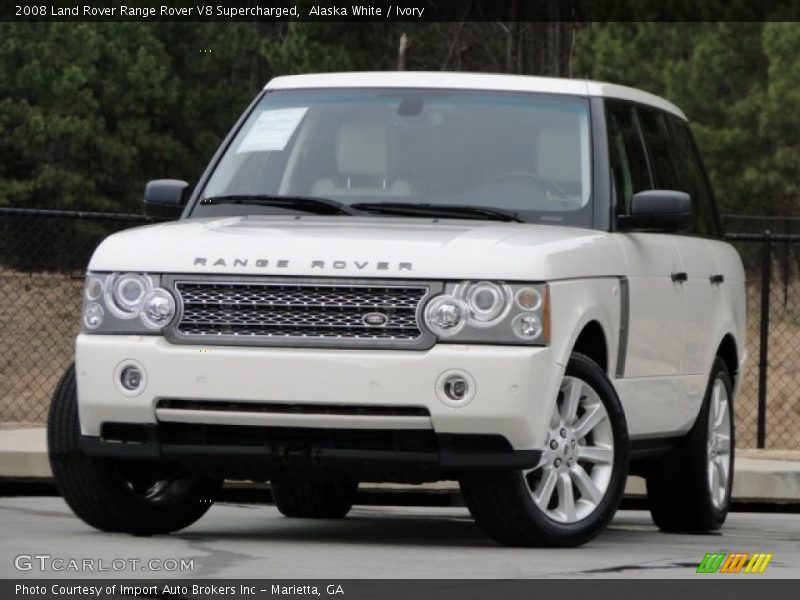 Alaska White / Ivory 2008 Land Rover Range Rover V8 Supercharged