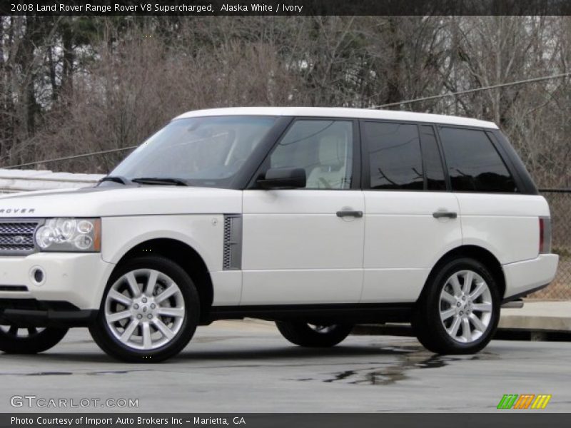 Alaska White / Ivory 2008 Land Rover Range Rover V8 Supercharged