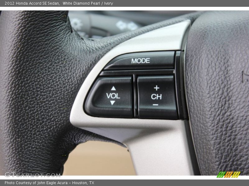 White Diamond Pearl / Ivory 2012 Honda Accord SE Sedan