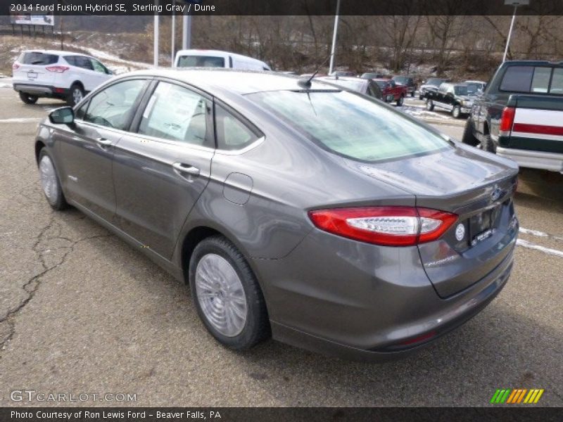 Sterling Gray / Dune 2014 Ford Fusion Hybrid SE