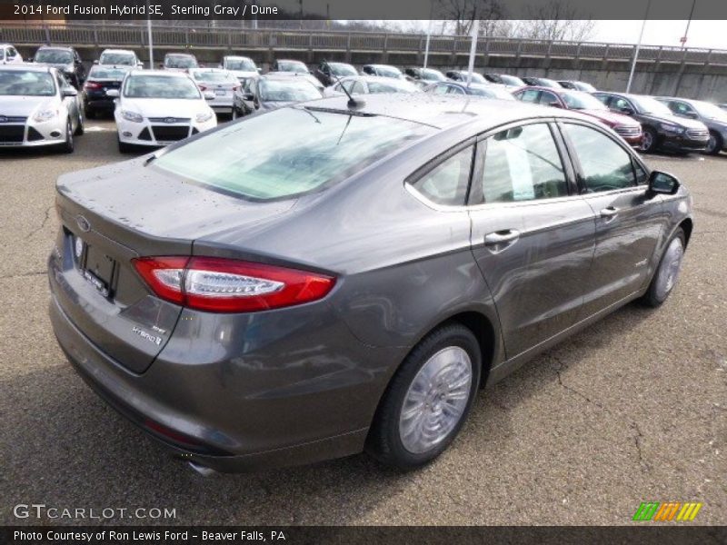 Sterling Gray / Dune 2014 Ford Fusion Hybrid SE