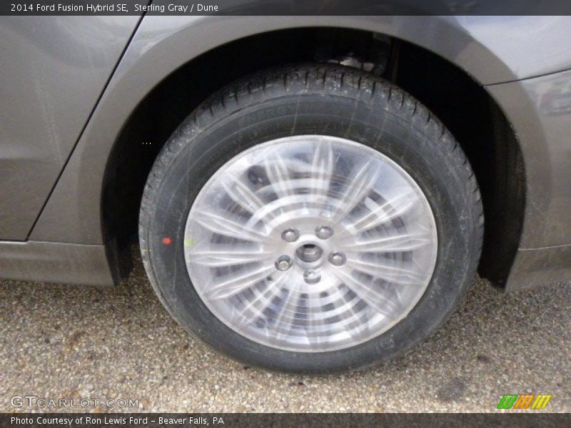 Sterling Gray / Dune 2014 Ford Fusion Hybrid SE