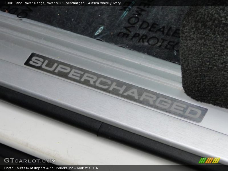 Alaska White / Ivory 2008 Land Rover Range Rover V8 Supercharged