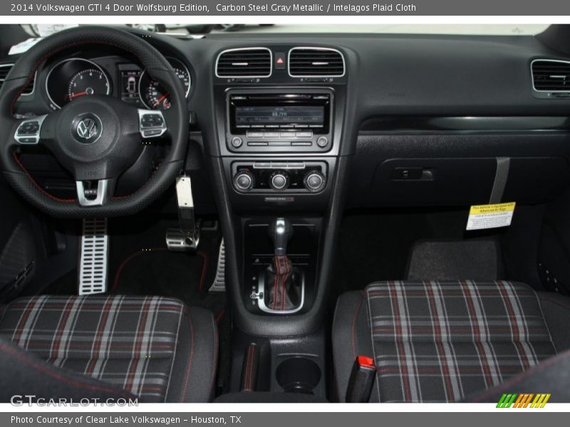 Carbon Steel Gray Metallic / Intelagos Plaid Cloth 2014 Volkswagen GTI 4 Door Wolfsburg Edition