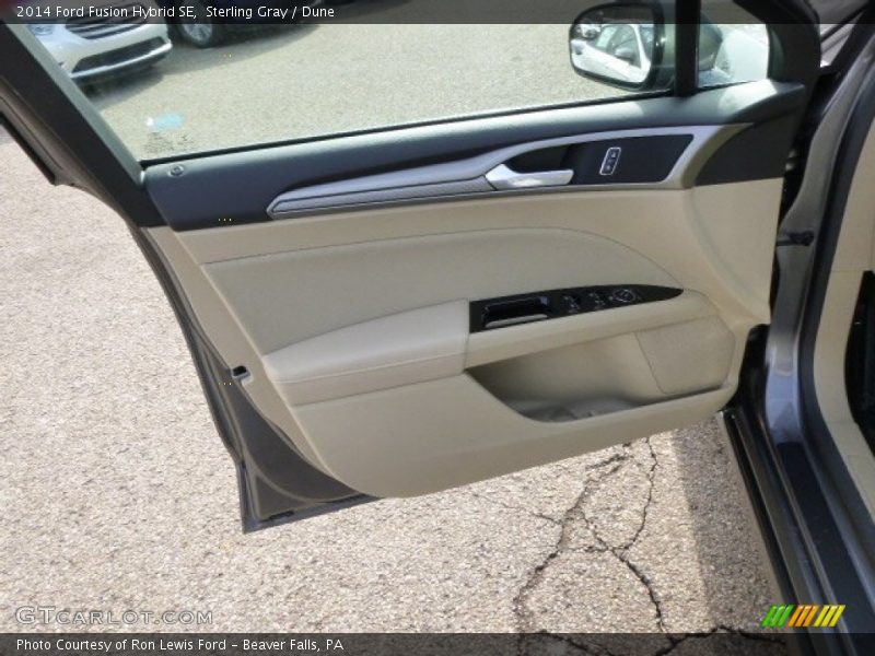 Sterling Gray / Dune 2014 Ford Fusion Hybrid SE
