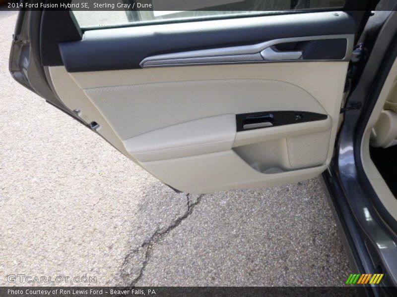 Sterling Gray / Dune 2014 Ford Fusion Hybrid SE
